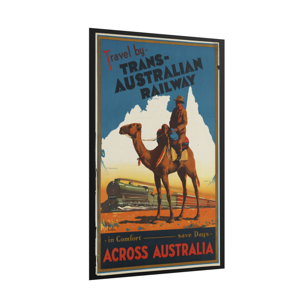 Trans-Australian Railway Vintage Poster