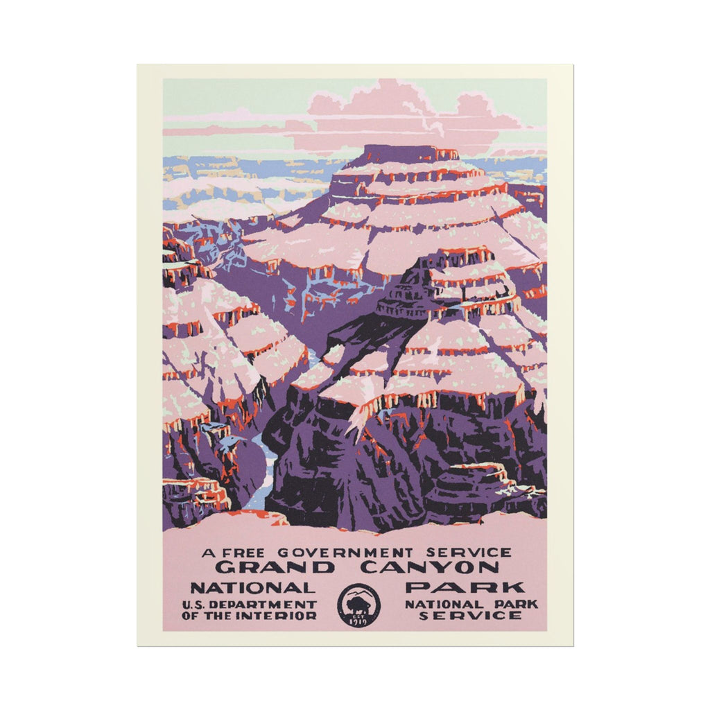 Grand Canyon National Park, 1938 WPA Travel Poster