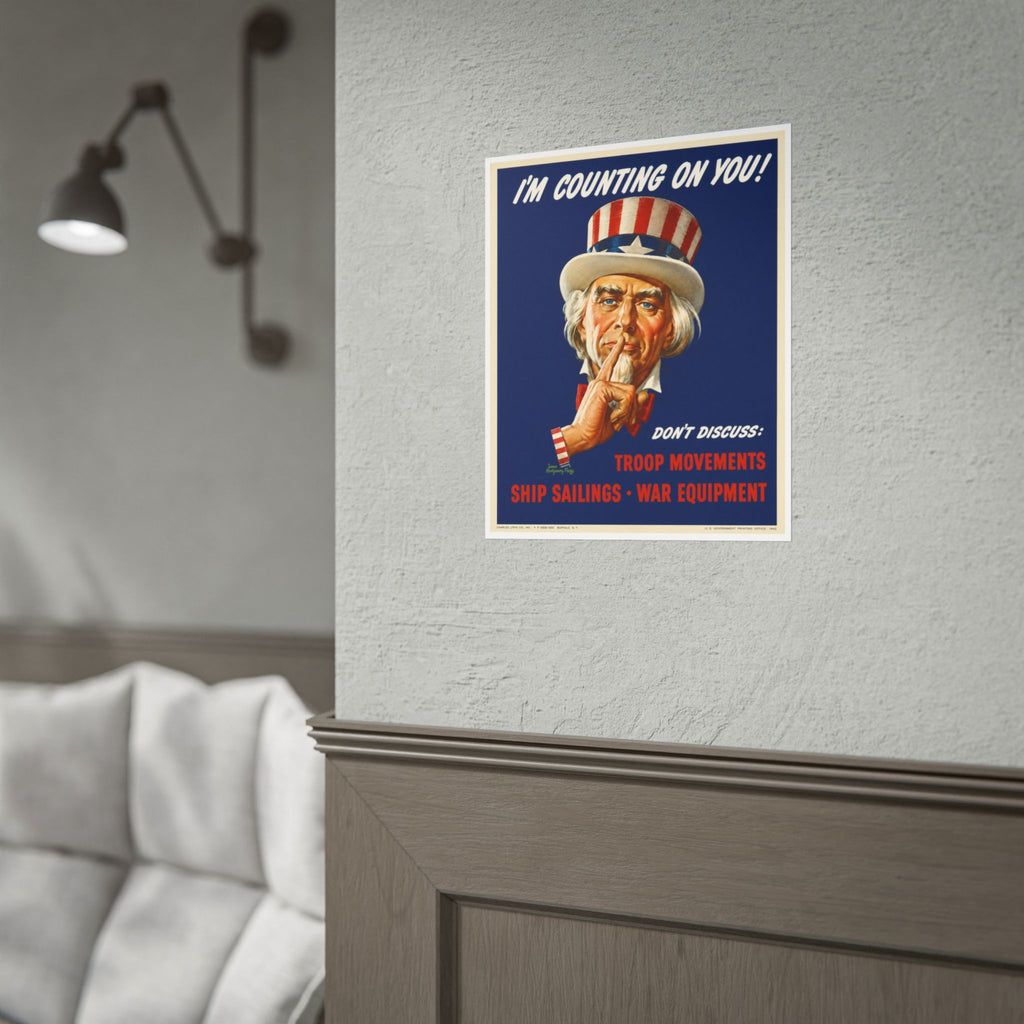 1943 Uncle Sam WWII Recruitment Poster
