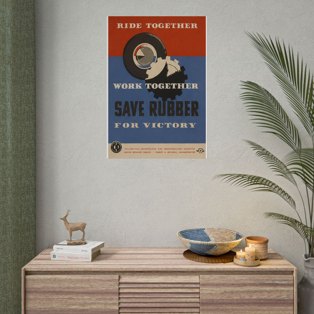 Vintage WWII Wartime Rationing Poster