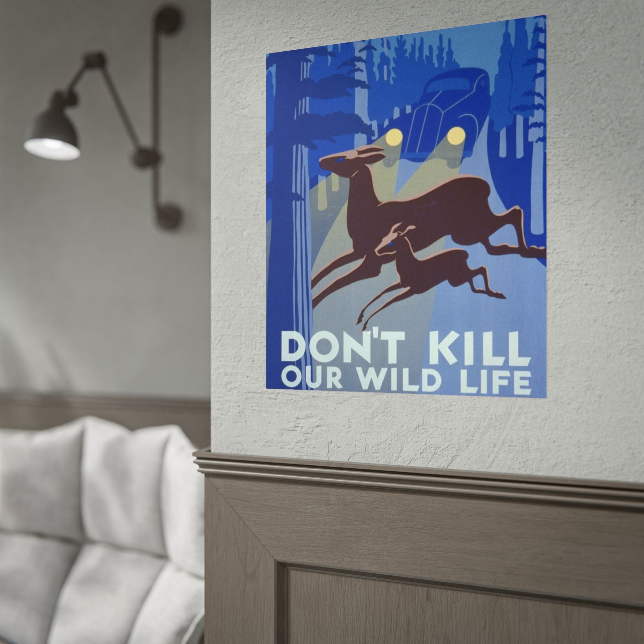 Don't Kill Our Wildlife 1940 Vintage WPA Poster