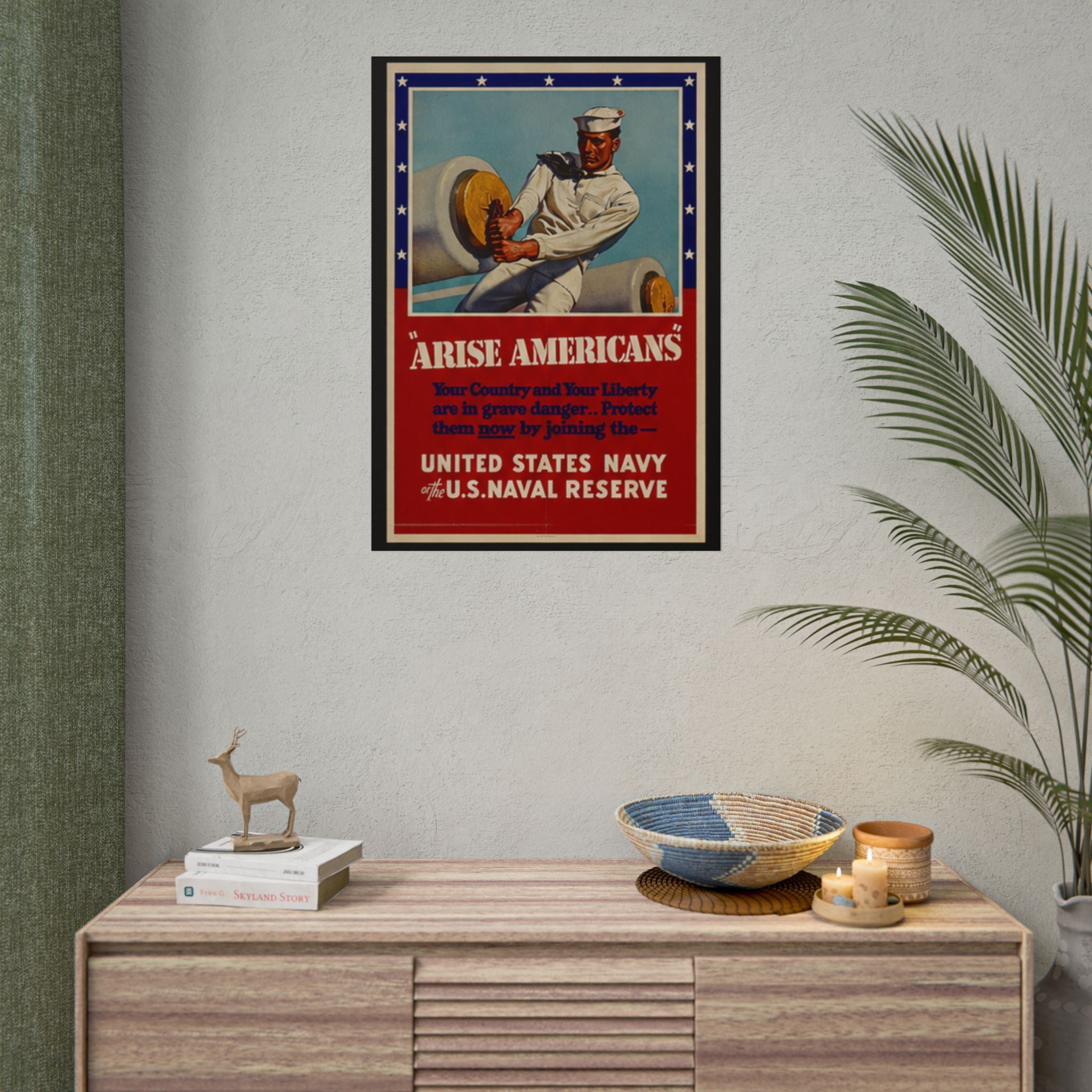 Arise Americans 1941 US Navy Recruiting Poster