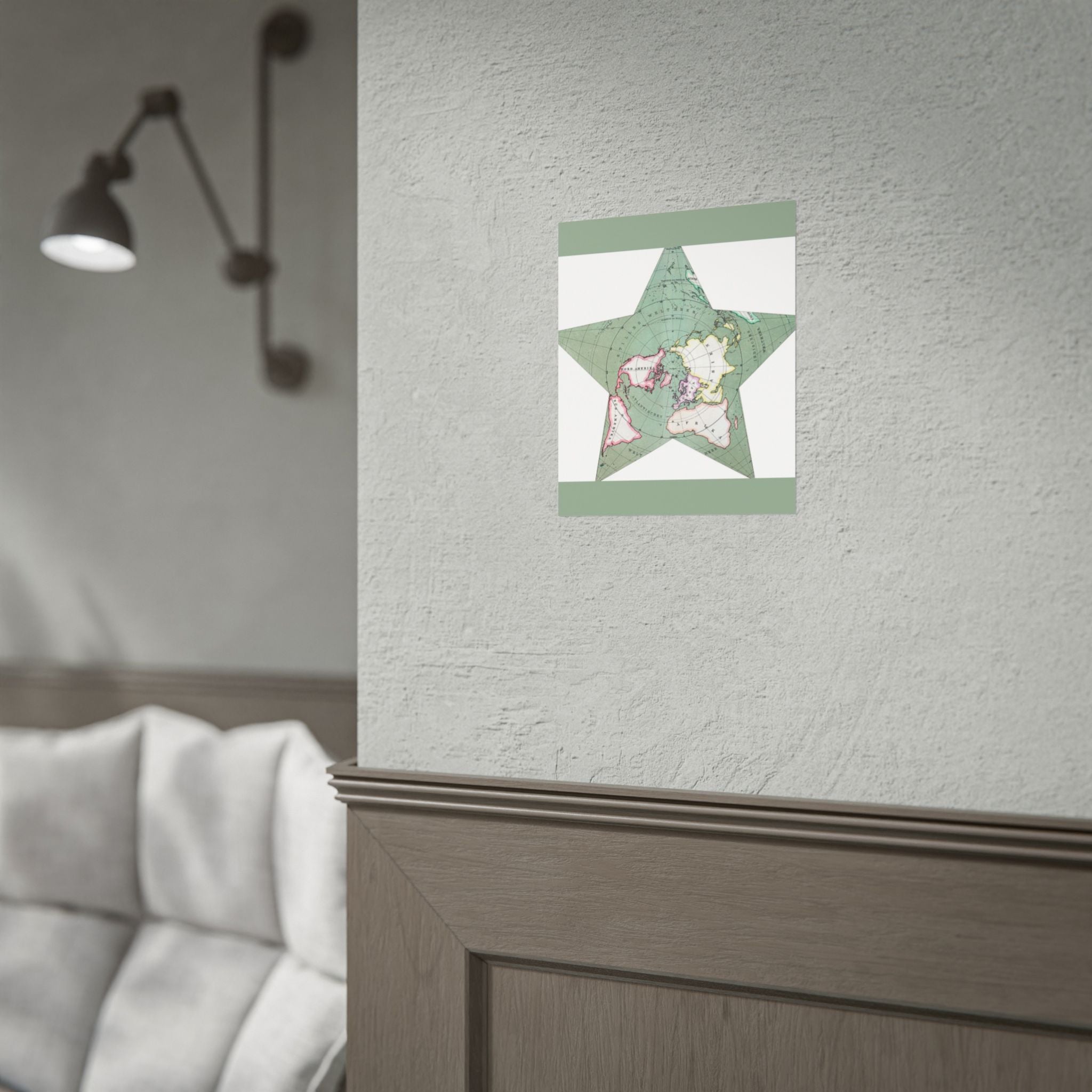 Berghaus Star Map 1880 Antique World Map