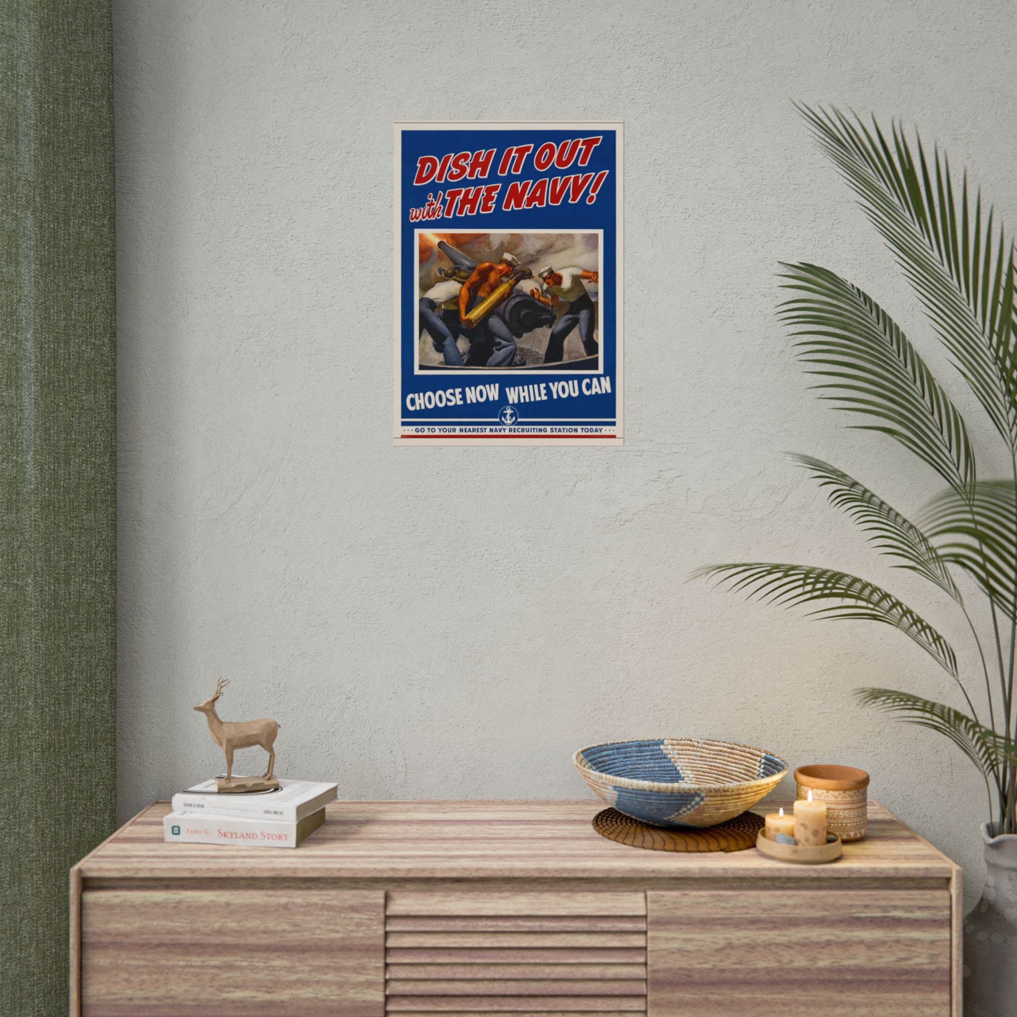 1942 Vintage US Navy Recruitment Poster