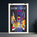 New York 1956 Vintage Times Square Poster
