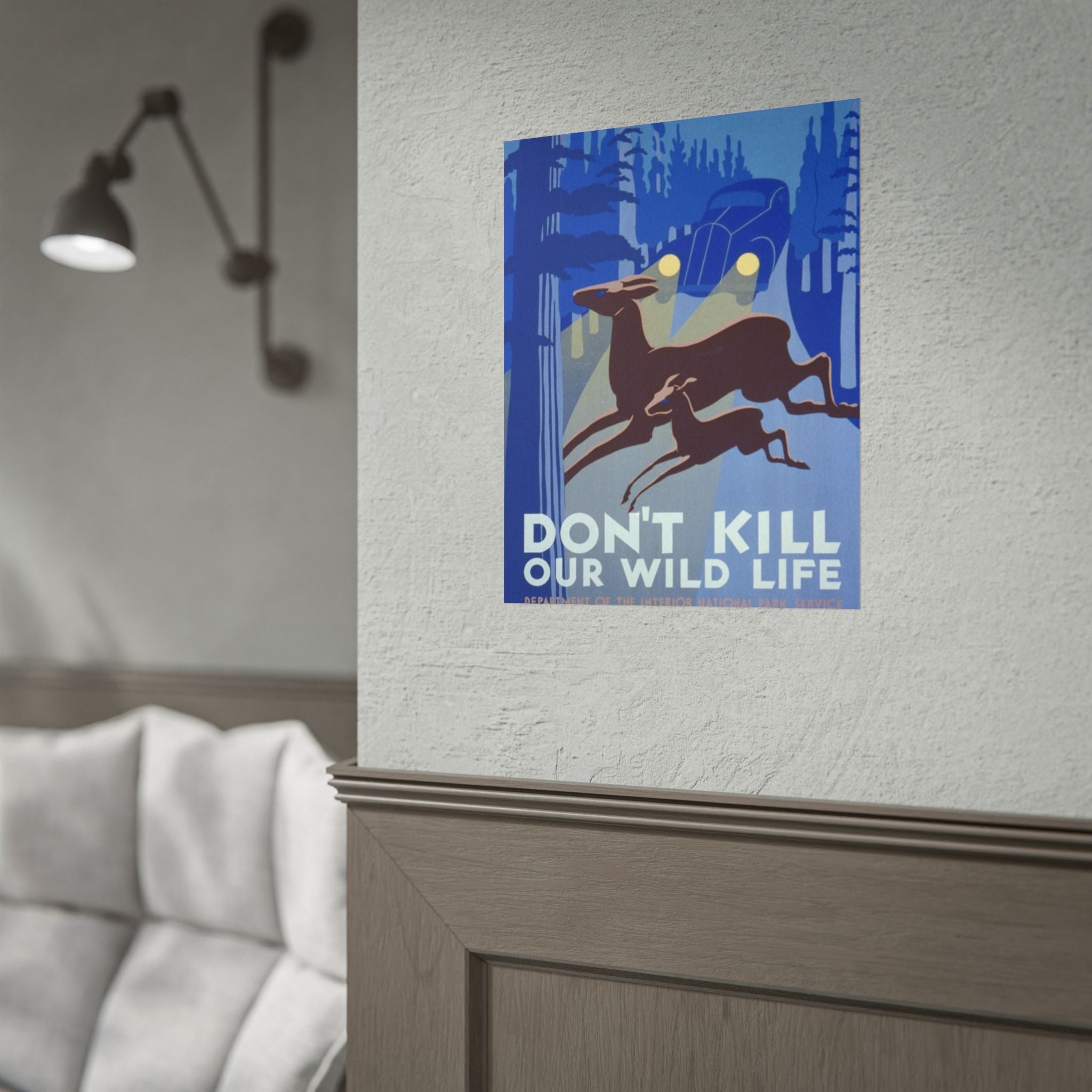 Don't Kill Our Wildlife 1940 Vintage WPA Poster