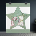 Berghaus Star Map 1880 Antique World Map
