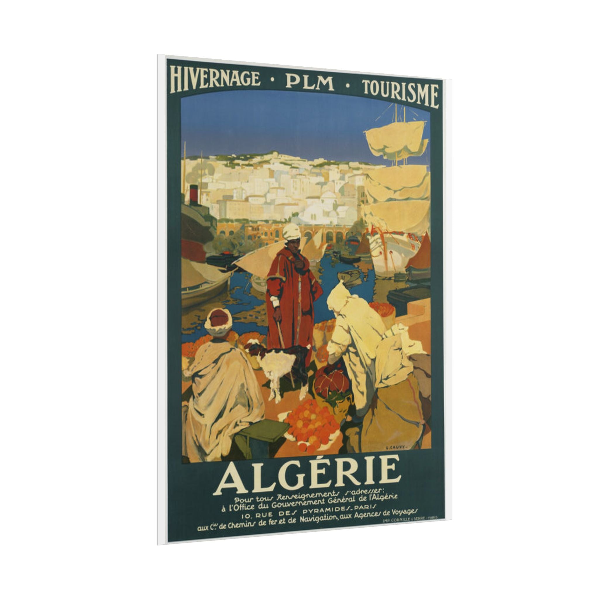 Algeria 1930 Vintage French Travel Poster