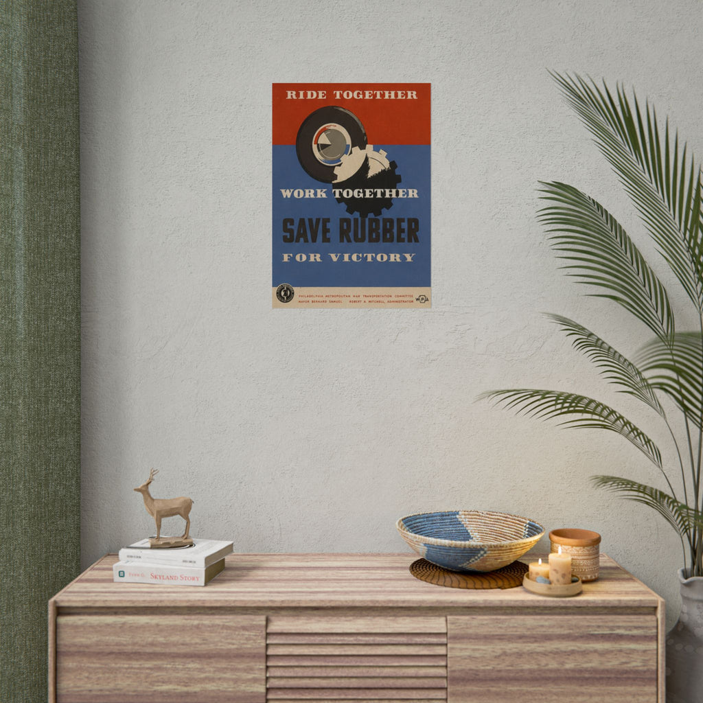 Vintage WWII Wartime Rationing Poster