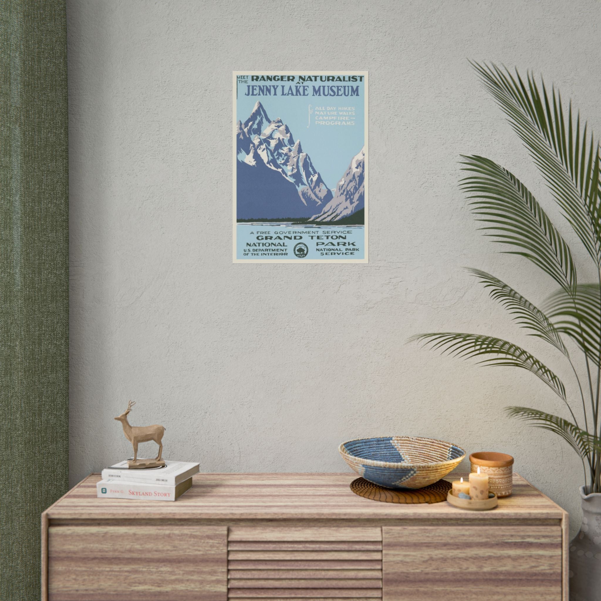 Grand Teton National Park 1938 Vintage WPA Poster