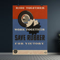 Vintage WWII Wartime Rationing Poster