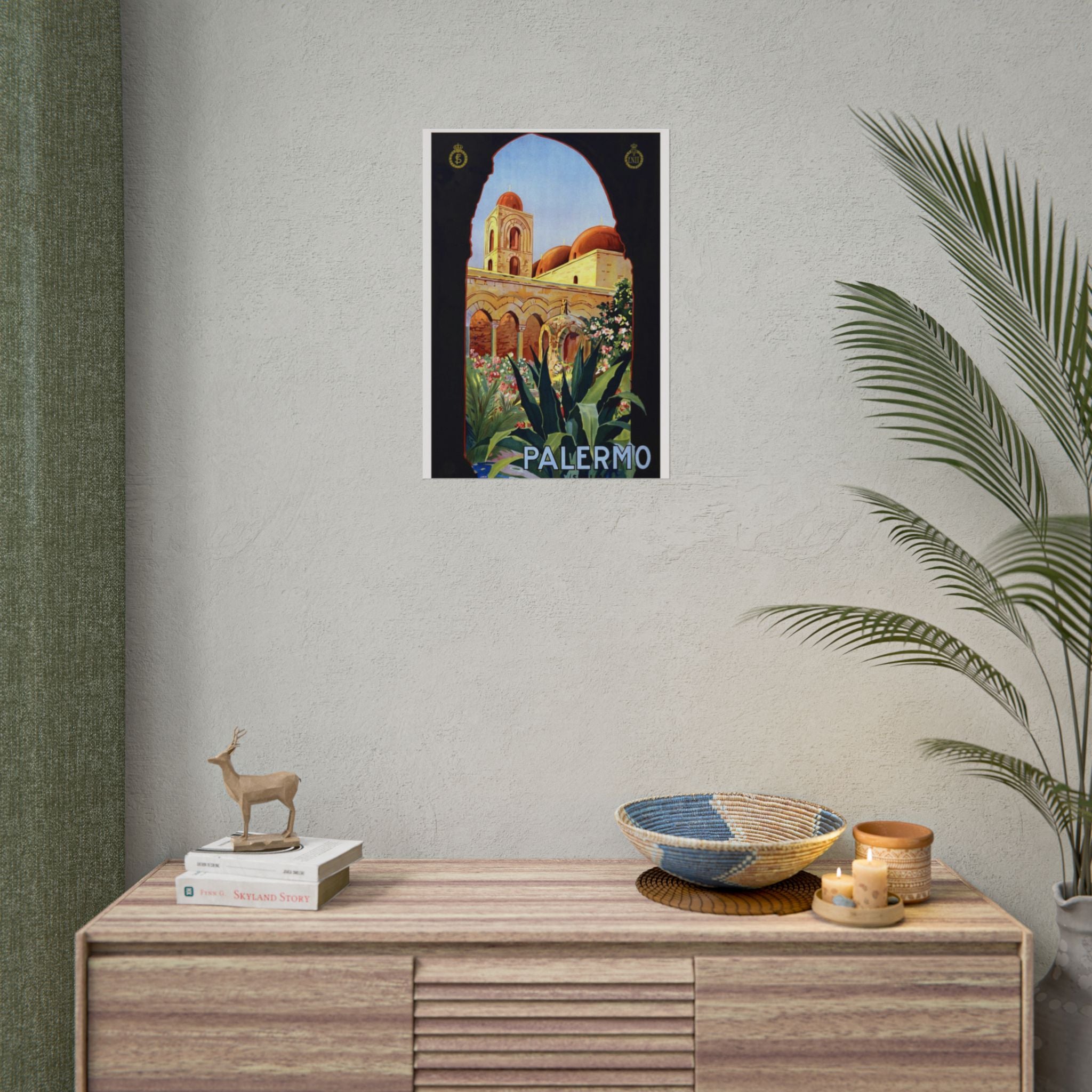 Palermo Sicilia 1920 Vintage Italian Travel Poster
