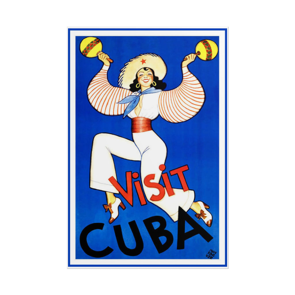 Visit Cuba 1935 Vintage Travel Poster