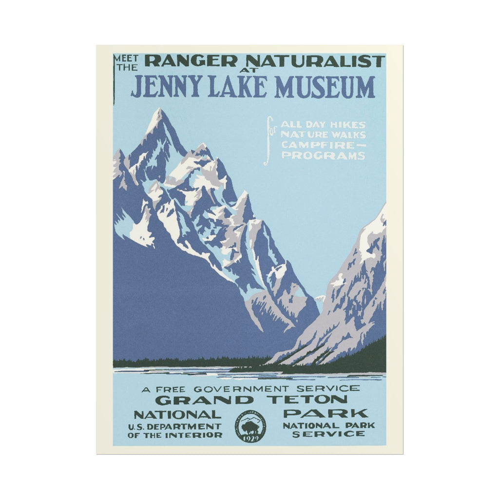 Grand Teton National Park 1938 Vintage WPA Poster