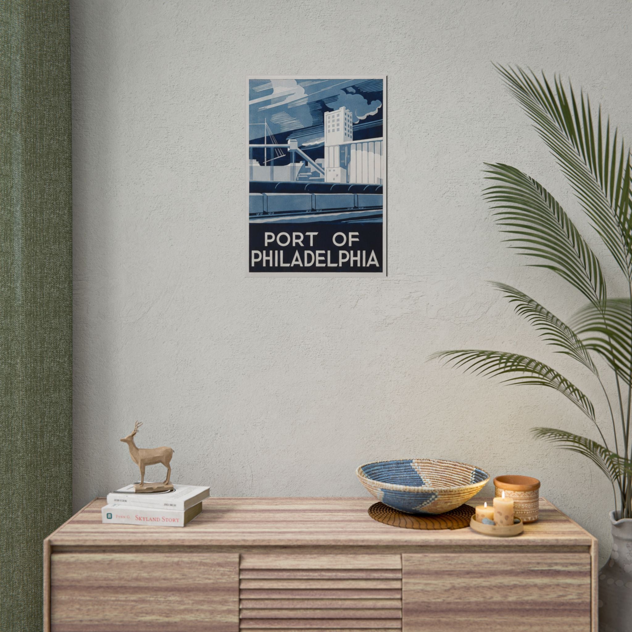 Port of Philadelphia WPA Vintage Poster
