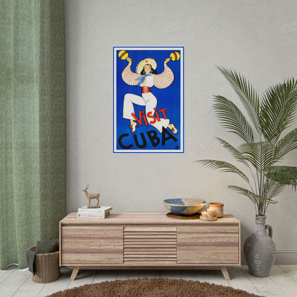 Visit Cuba 1935 Vintage Travel Poster