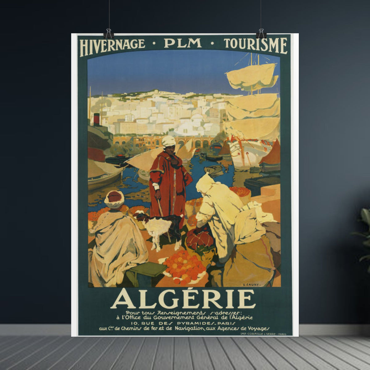 Algeria 1930 Vintage French Travel Poster