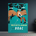 Scotland Kilt Dancers AirlineTravel Poster
