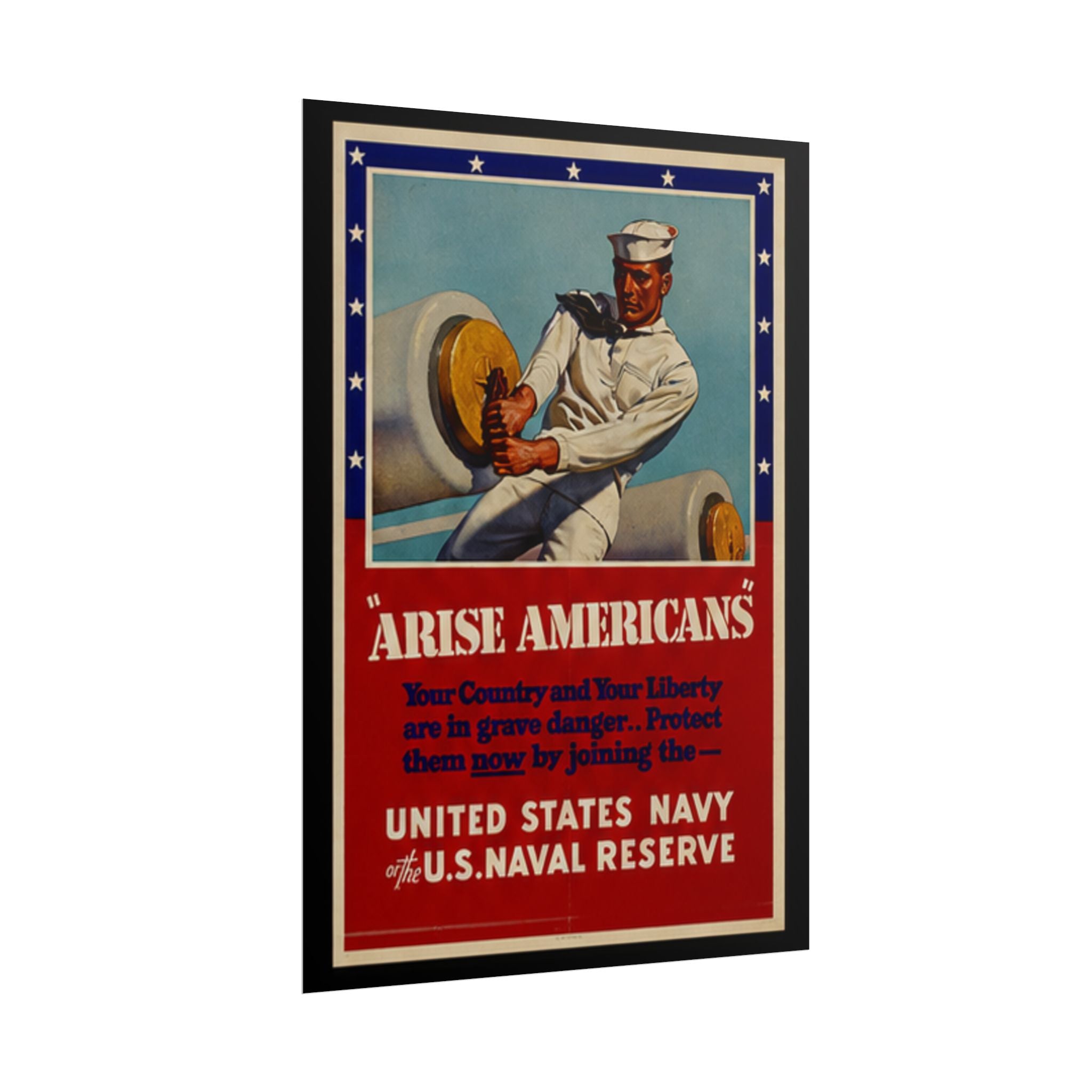 Arise Americans 1941 US Navy Recruiting Poster
