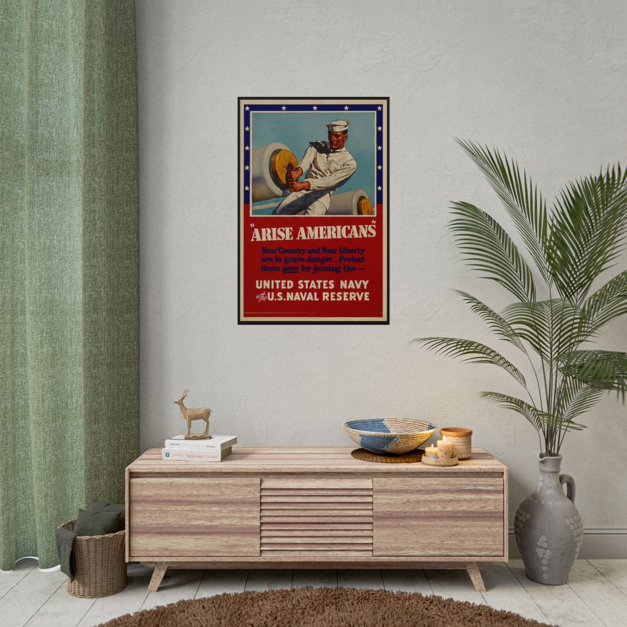 Arise Americans 1941 US Navy Recruiting Poster
