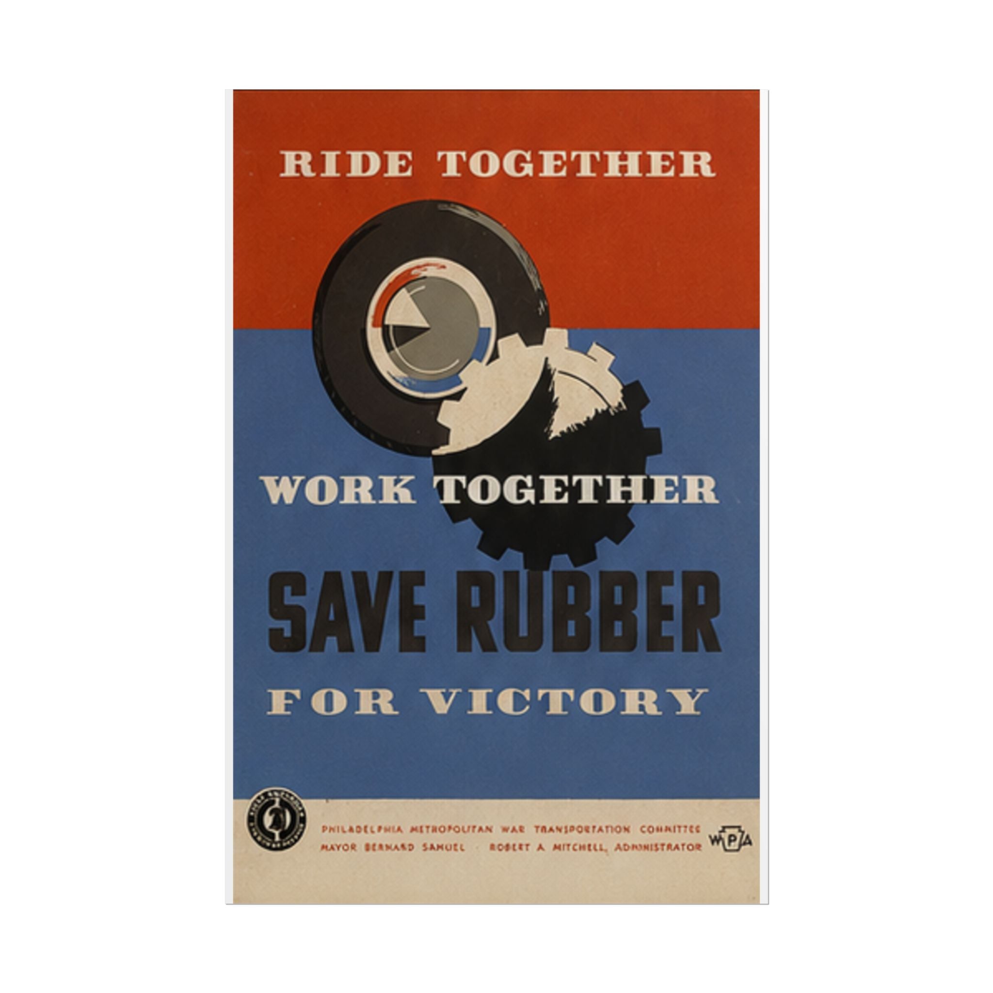 Vintage WWII Wartime Rationing Poster