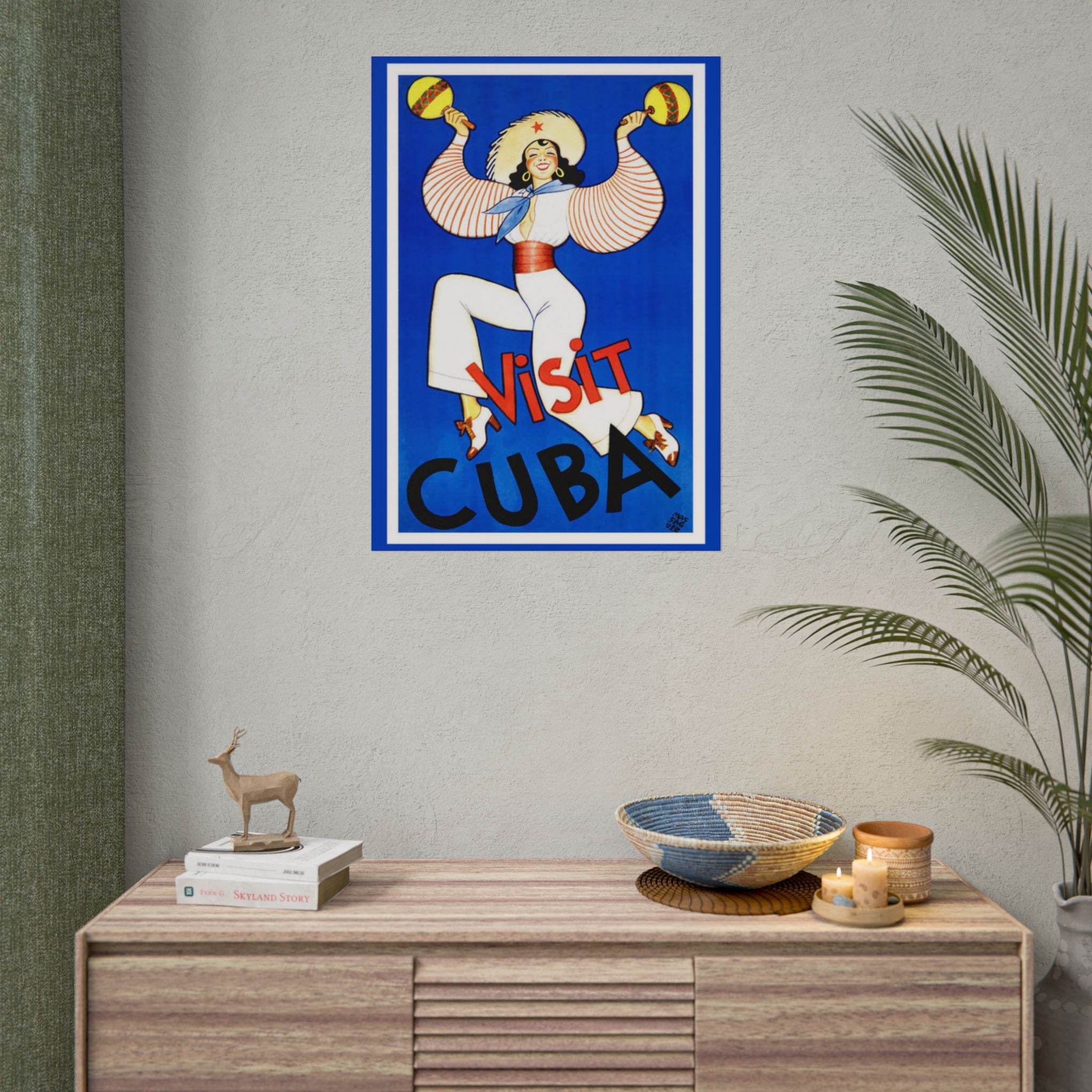 Visit Cuba 1935 Vintage Travel Poster