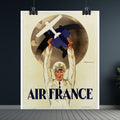 Air France 1933 Vintage Travel Poster