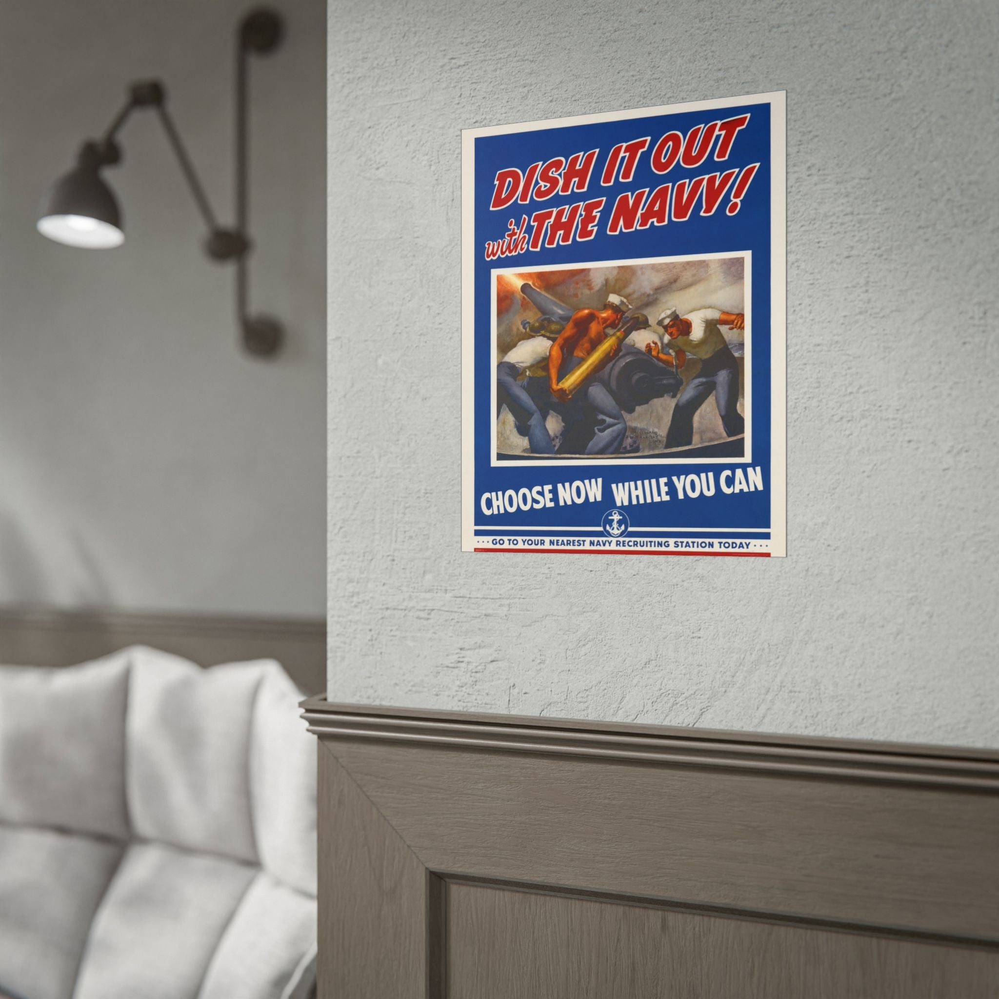 1942 Vintage US Navy Recruitment Poster