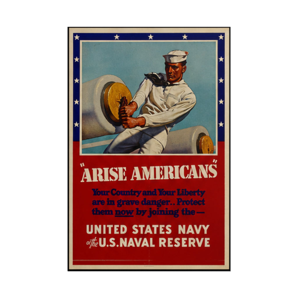 Arise Americans 1941 US Navy Recruiting Poster