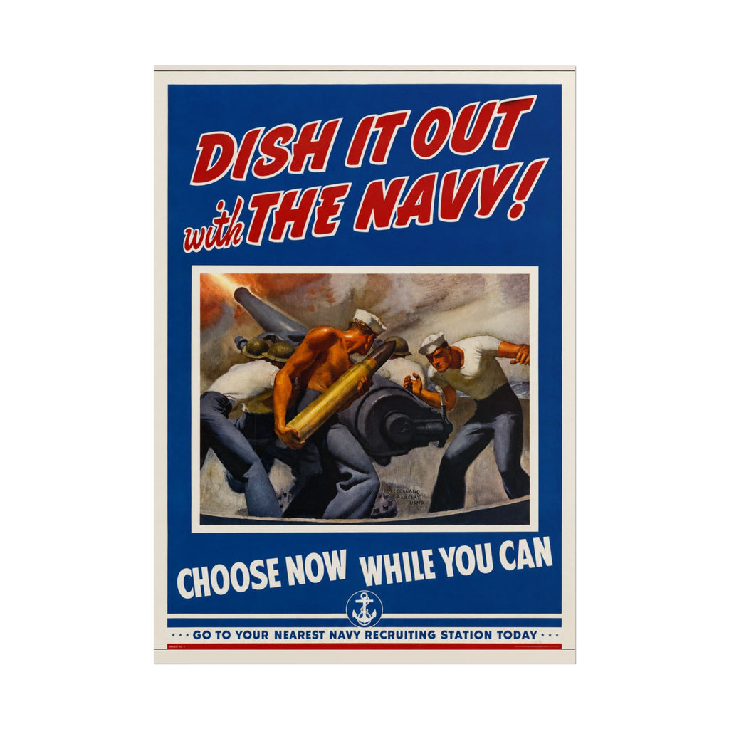 1942 Vintage US Navy Recruitment Poster
