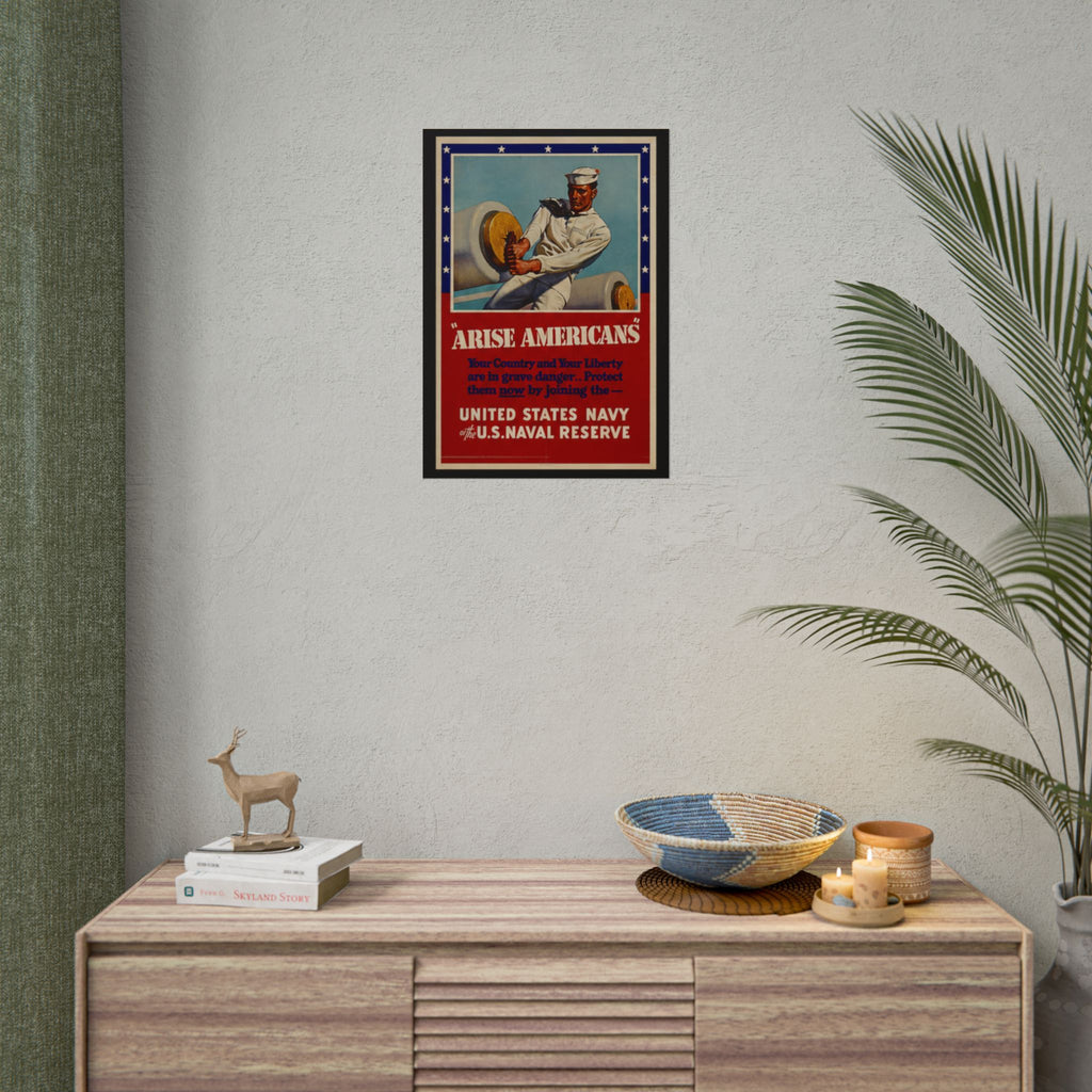 Arise Americans 1941 US Navy Recruiting Poster