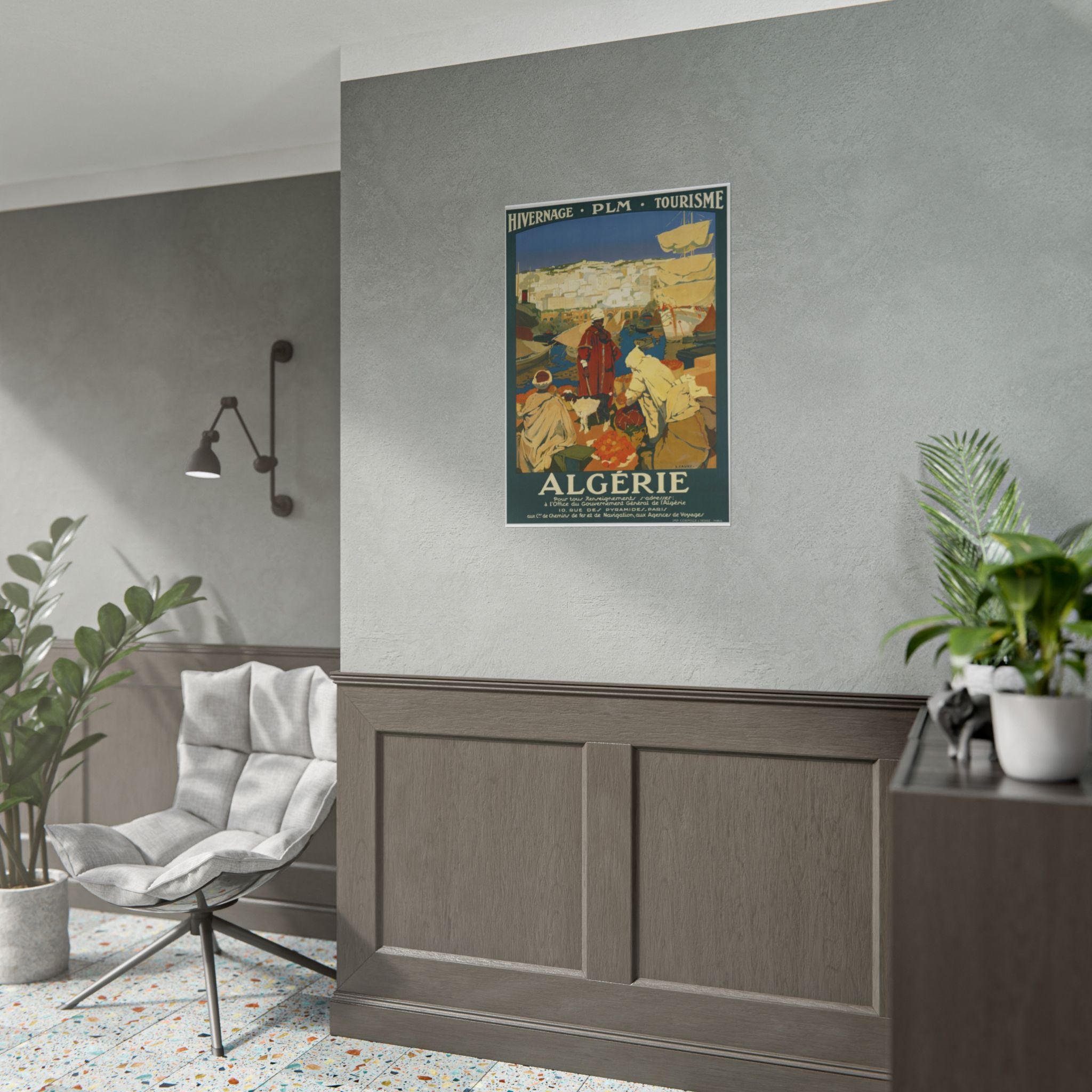 Algeria 1930 Vintage French Travel Poster