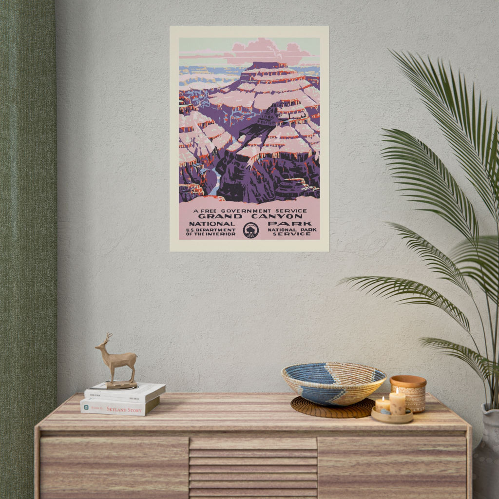 Grand Canyon National Park, 1938 WPA Travel Poster