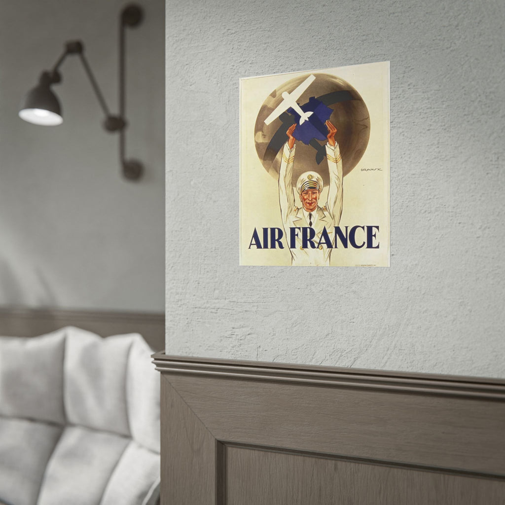 Air France 1933 Vintage Travel Poster