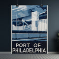 Port of Philadelphia WPA Vintage Poster