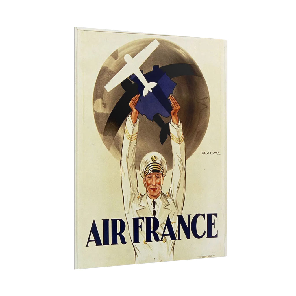 Air France 1933 Vintage Travel Poster