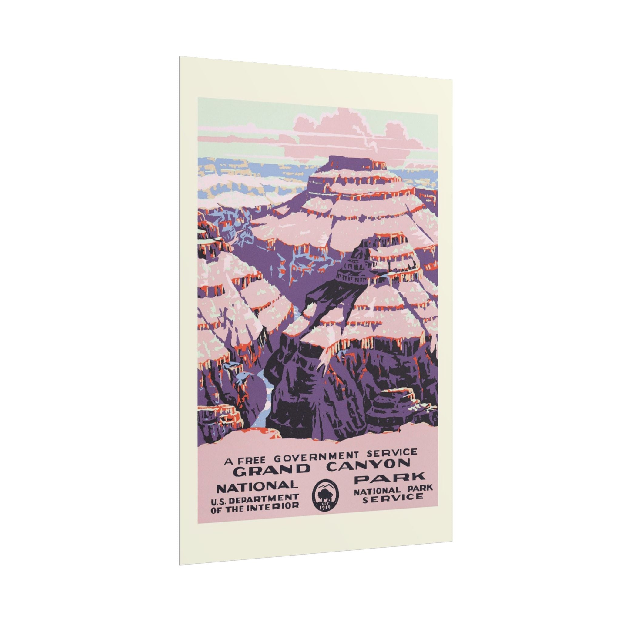 Grand Canyon National Park, 1938 WPA Travel Poster