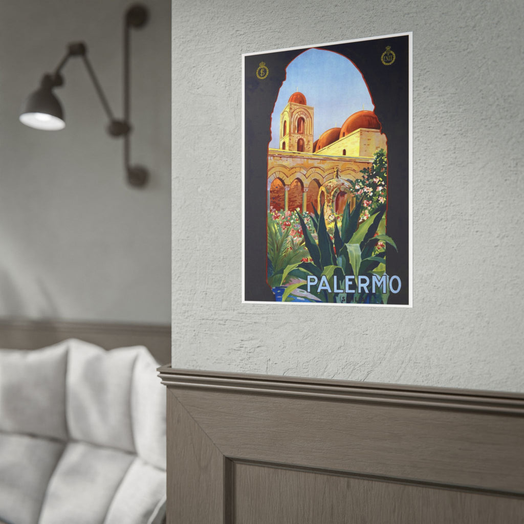 Palermo Sicilia 1920 Vintage Italian Travel Poster