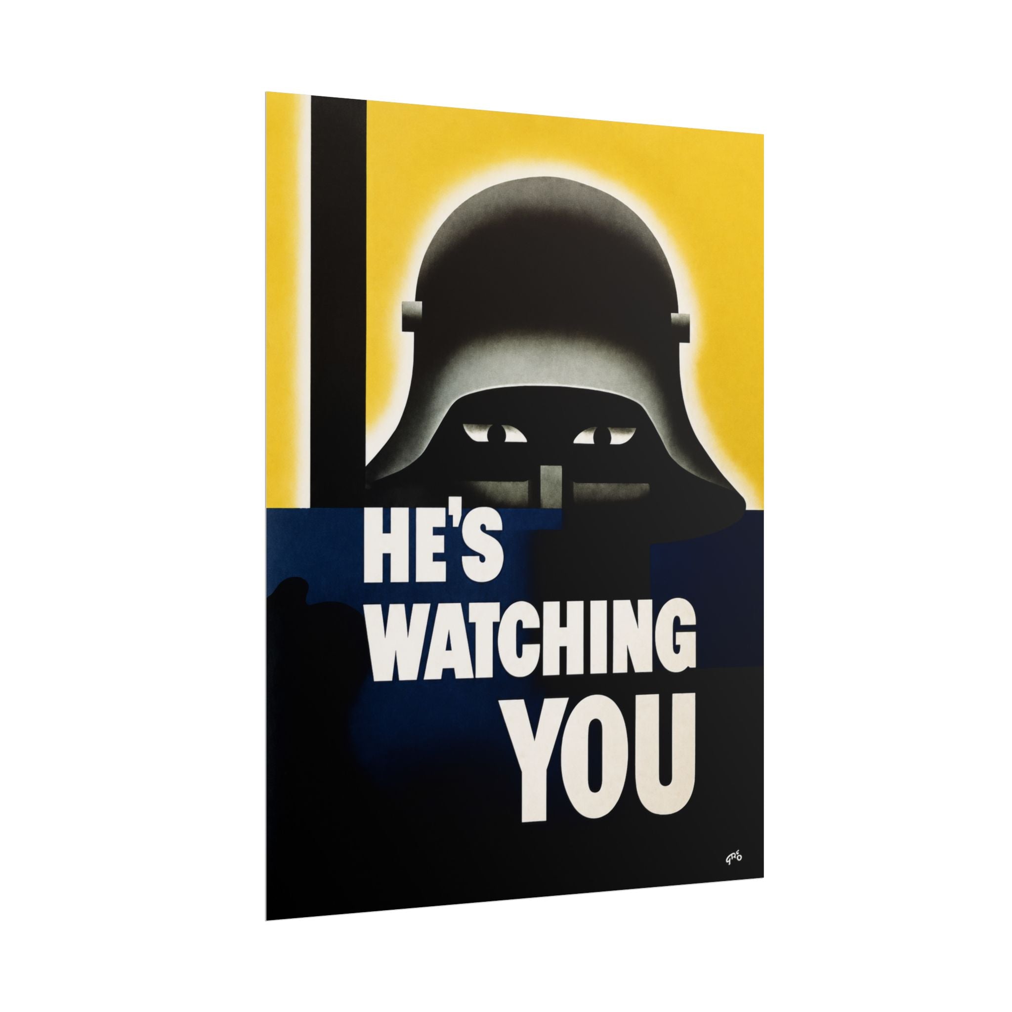 1942 WWII Vintage Anti-Espionage Propaganda Poster