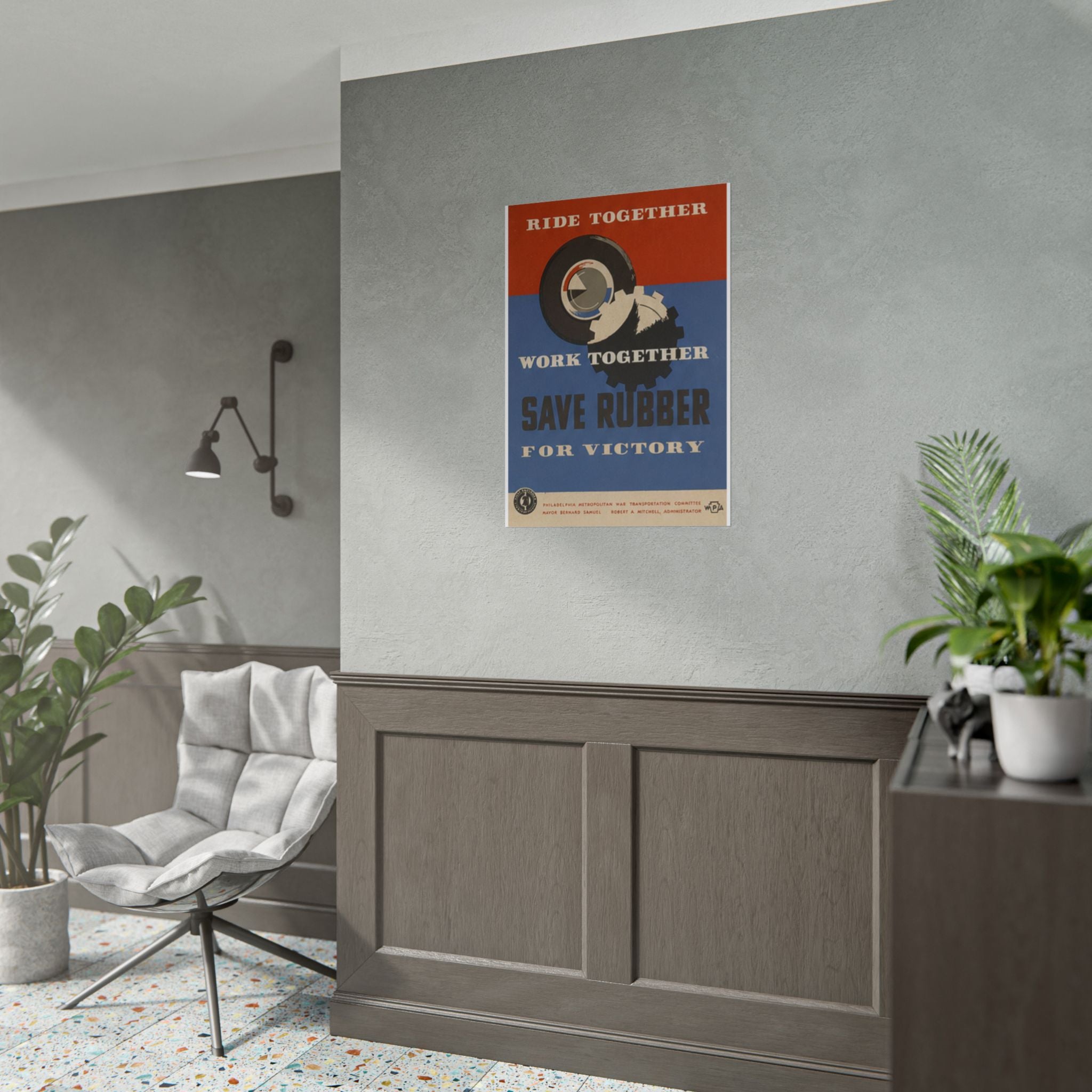 Vintage WWII Wartime Rationing Poster