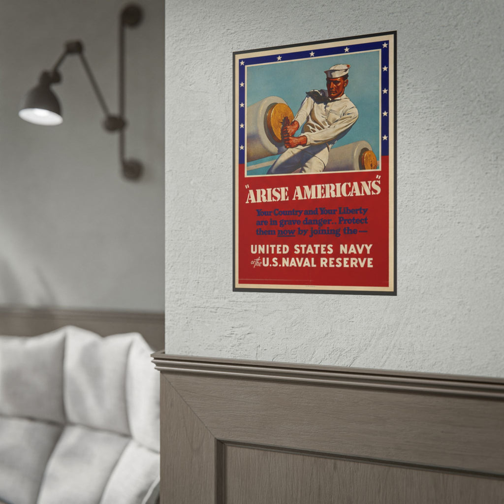 Arise Americans 1941 US Navy Recruiting Poster