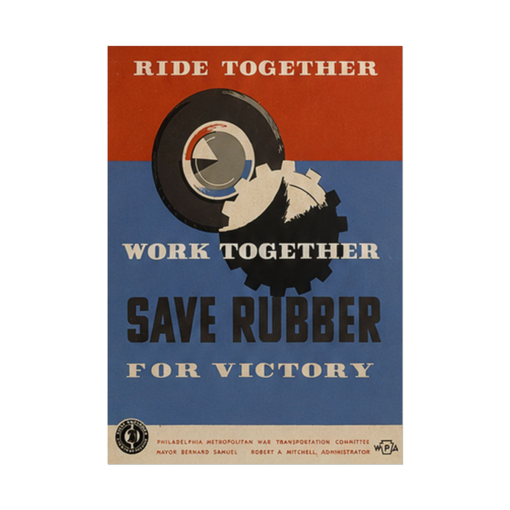 Vintage WWII Wartime Rationing Poster