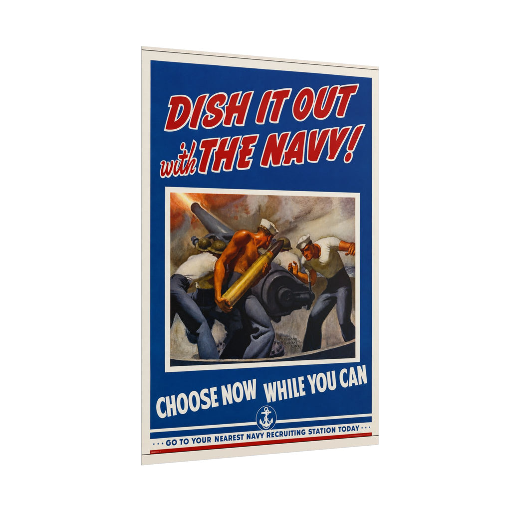 1942 Vintage US Navy Recruitment Poster