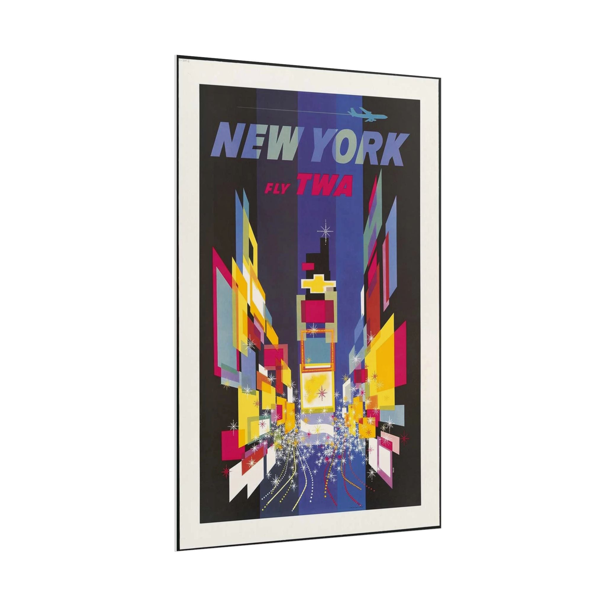 New York 1956 Vintage Times Square Poster
