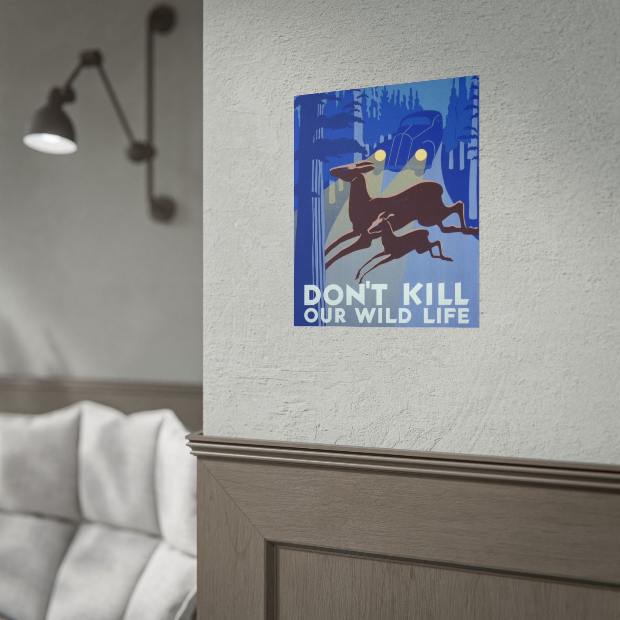 Don't Kill Our Wildlife 1940 Vintage WPA Poster