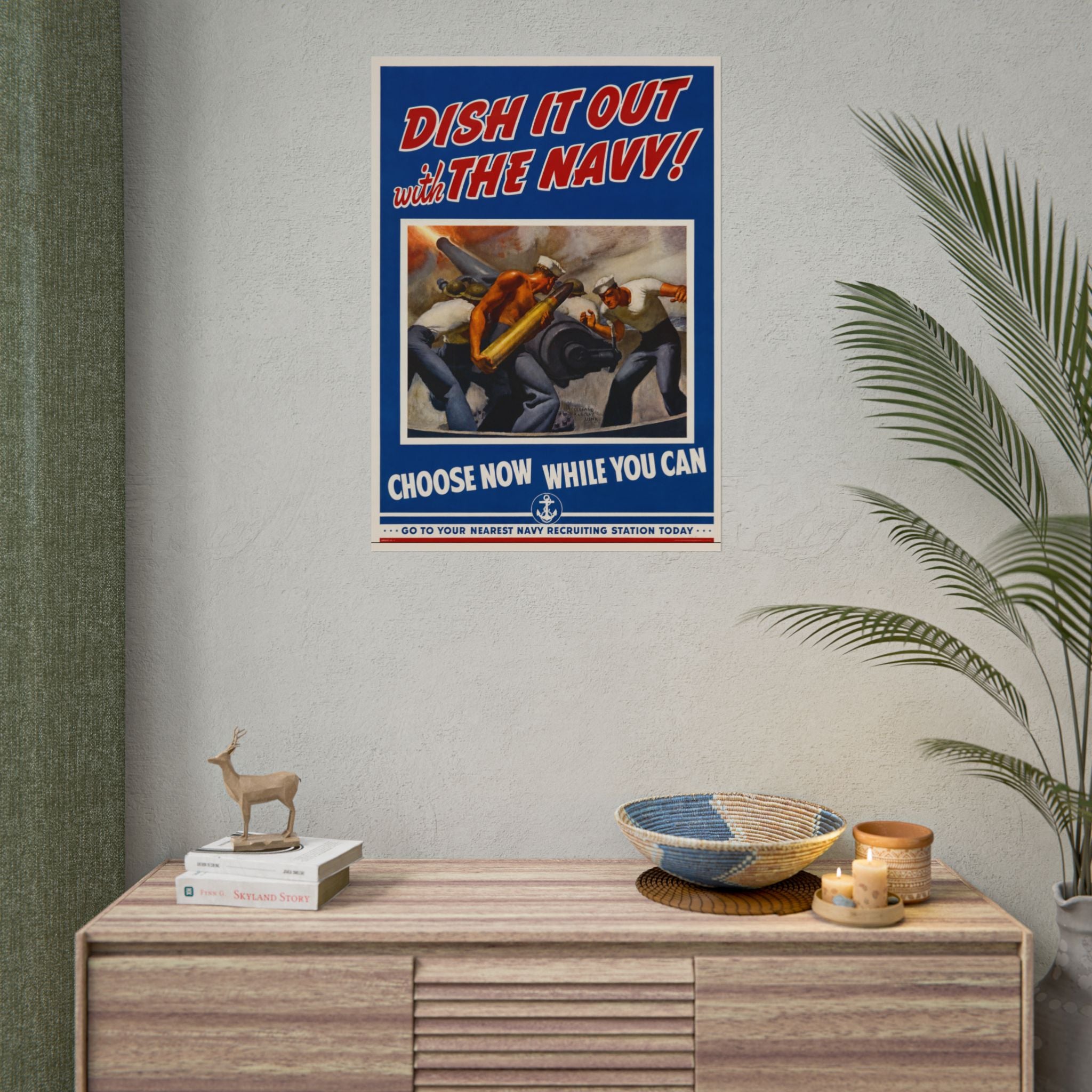 1942 Vintage US Navy Recruitment Poster