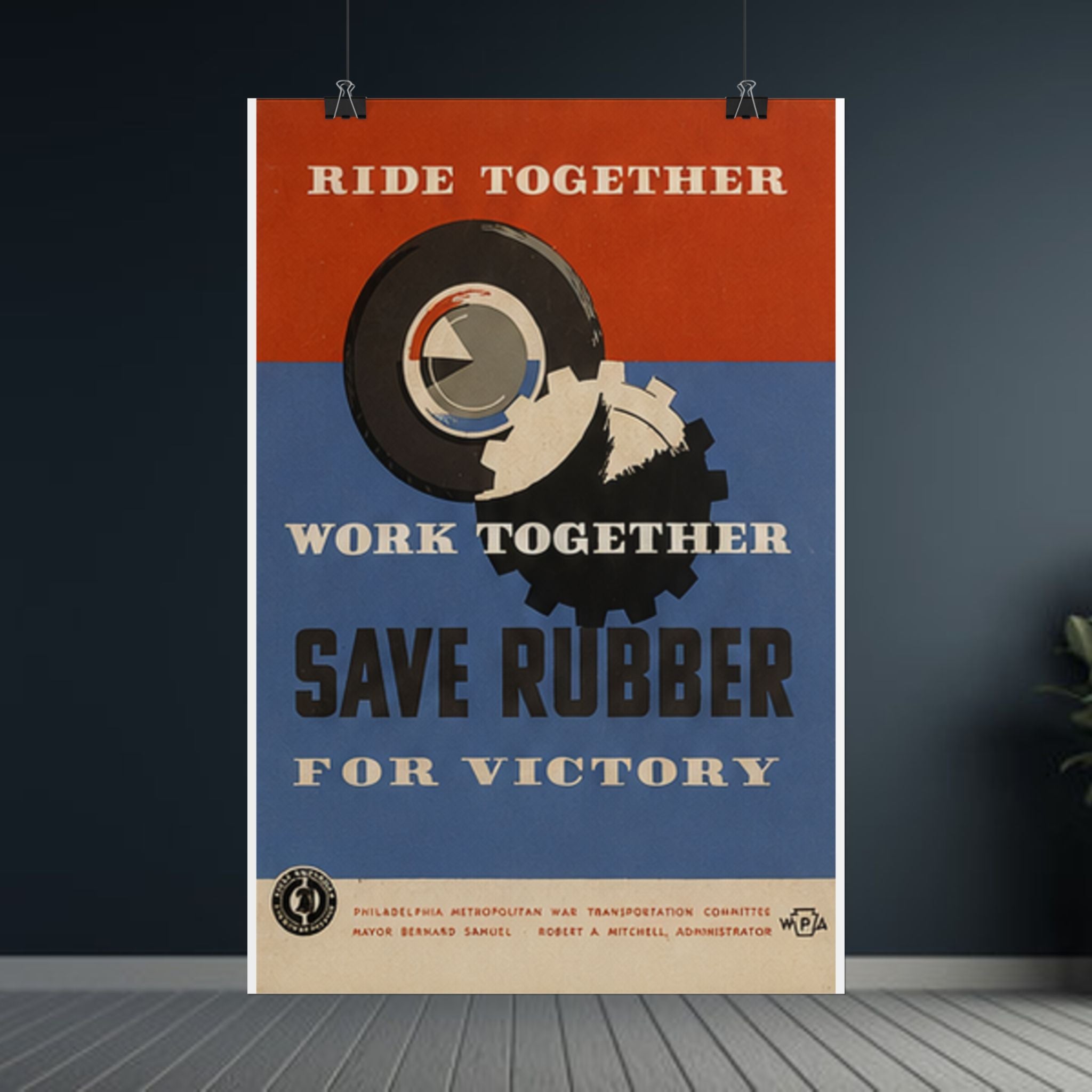 Vintage WWII Wartime Rationing Poster