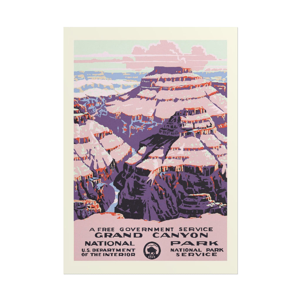 Grand Canyon National Park, 1938 WPA Travel Poster