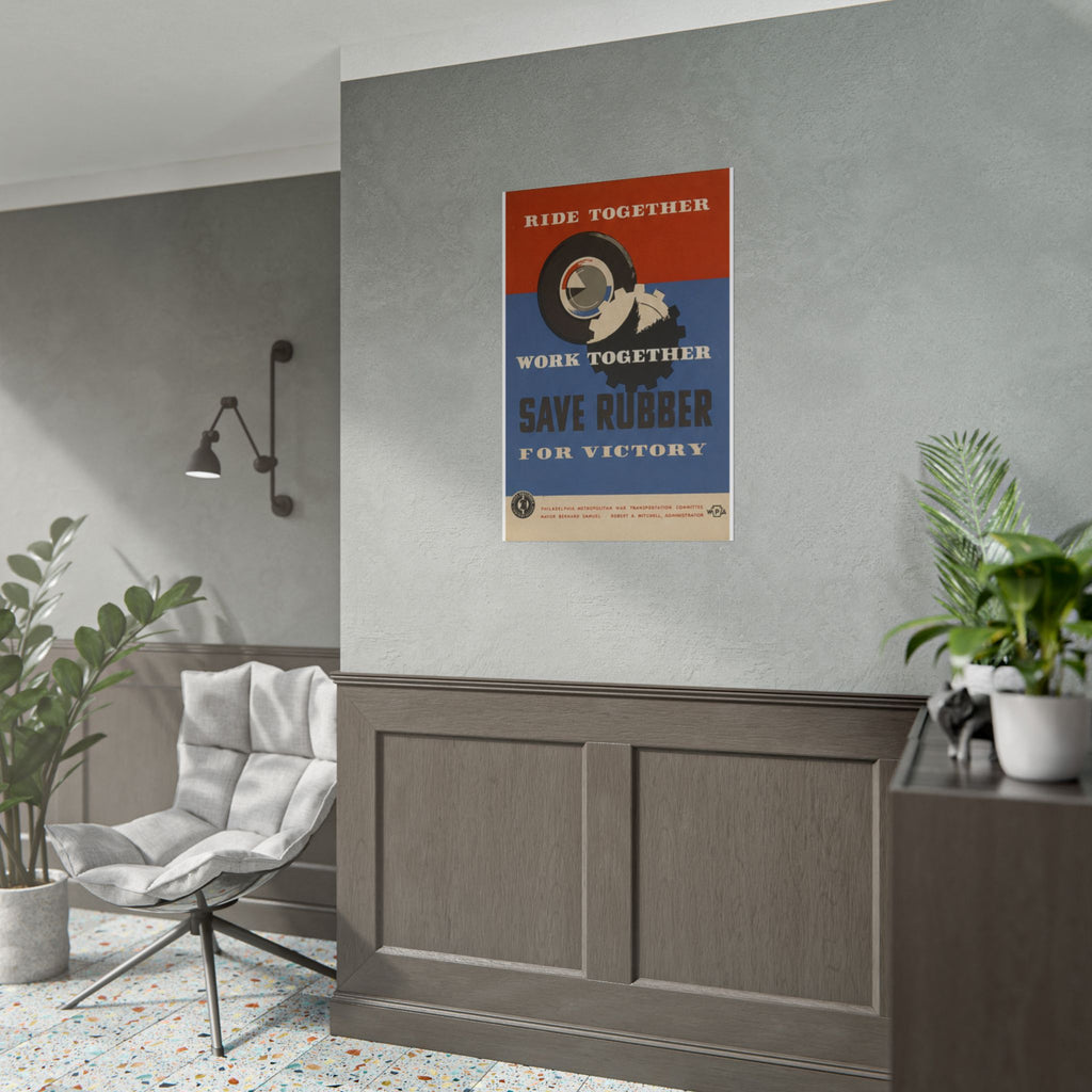Vintage WWII Wartime Rationing Poster
